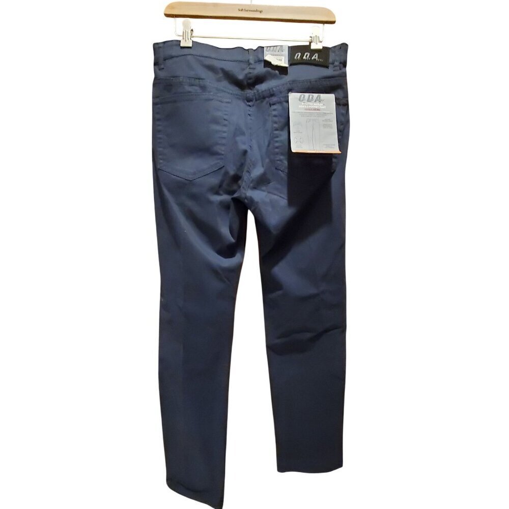 Mens 5-Pocket Pants By ODA Regular Fit 32W X 32L Total Eclipse Na
